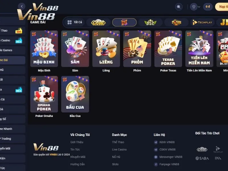 Poker Texas Vin88 game bài hay cho mọi người chơi