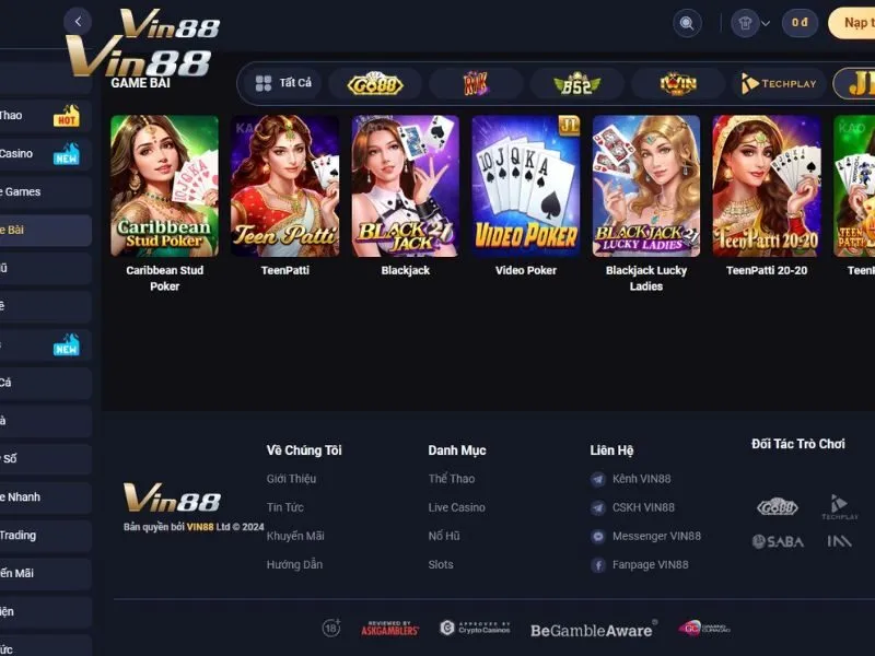 Tham gia Blackjack Lucky Ladies Vin88 tại sảnh JILI