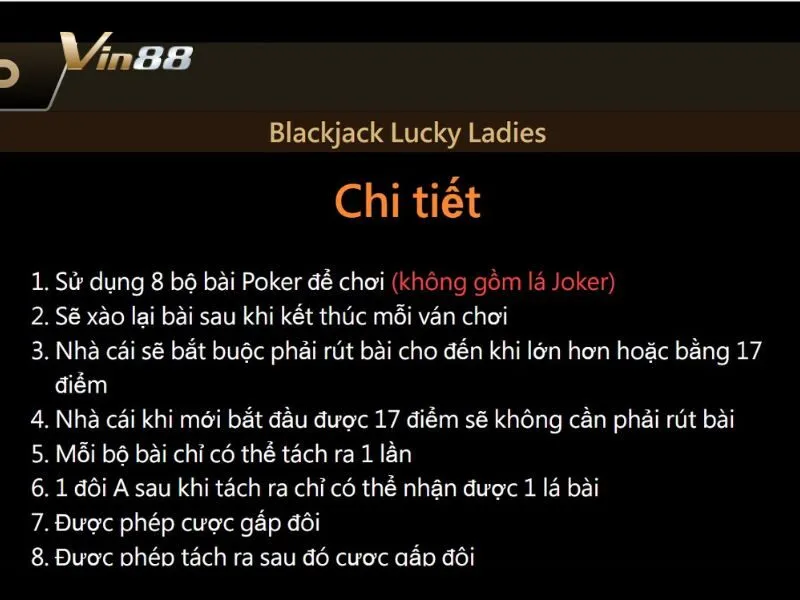 Tham khảo thật kỹ luật chơi Blackjack Lucky trước khi vào chơi