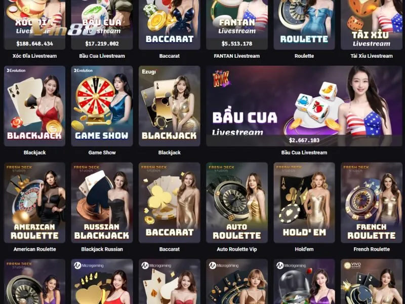 Biểu tượng trò chơi Hold'em tại danh mục Casino Live