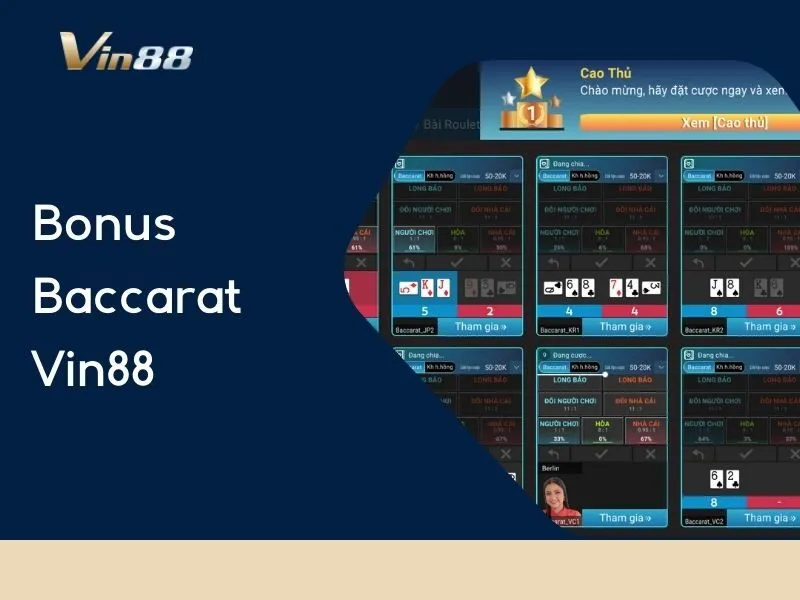 Bonus Baccarat Vin88