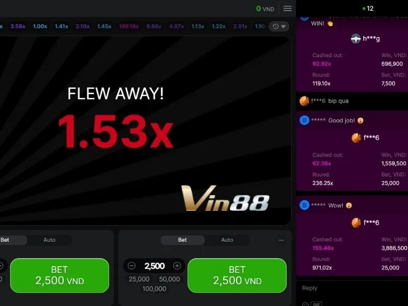 Đa dạng các trò chơi được cung cấp trong game nhanh