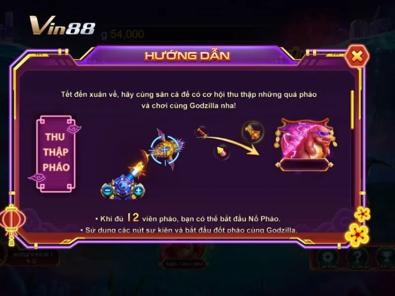 Đại chiến Godzilla Vin88 cùng khai pháo đón xuân