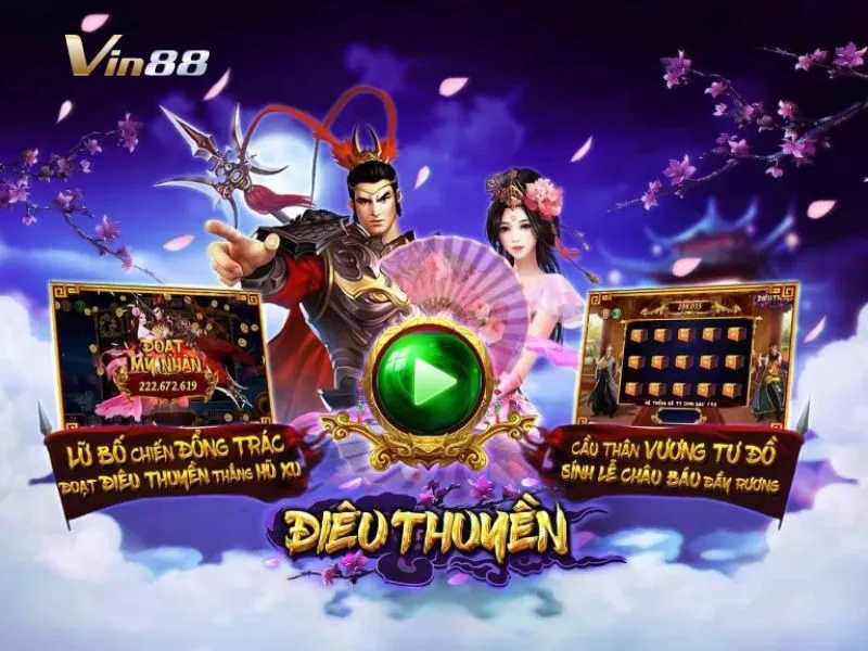 Điêu Thuyền nằm tại sảnh nổ hũ Techplay của Vin88