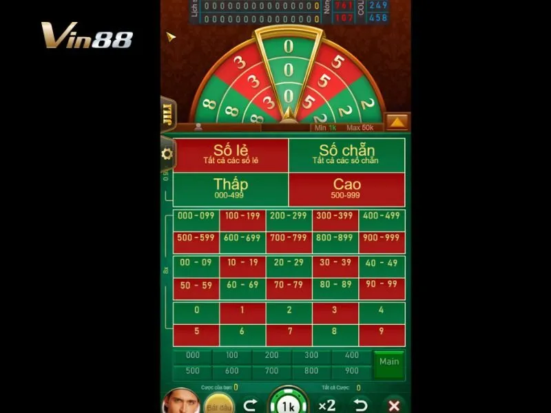Giao diện trò chơi Number King tại Vin88