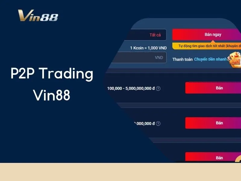 P2P Trading Vin88